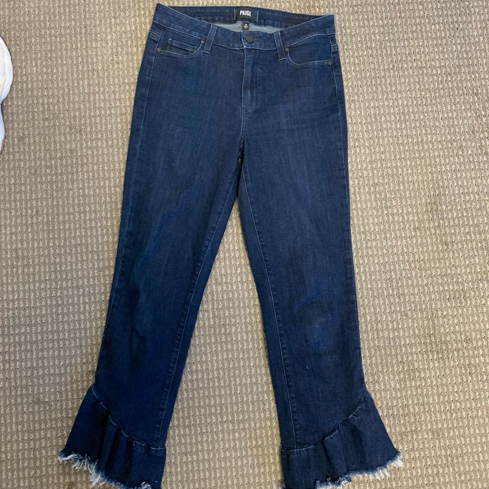 Paige flare/fringe jeans